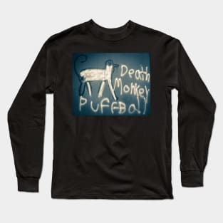 Death Monkey Puffball Blue Long Sleeve T-Shirt